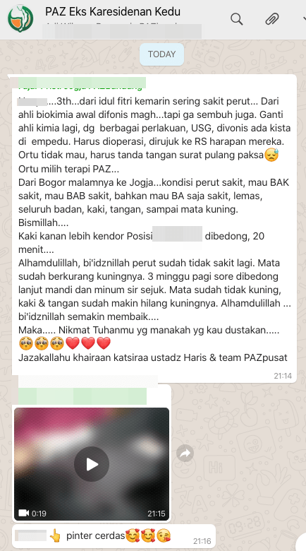 kista diempedu dengan bedong