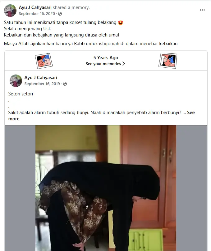 testimoni skoliosis bisa sembuh tanpa operasi setahun tanpa korset tulang belakang