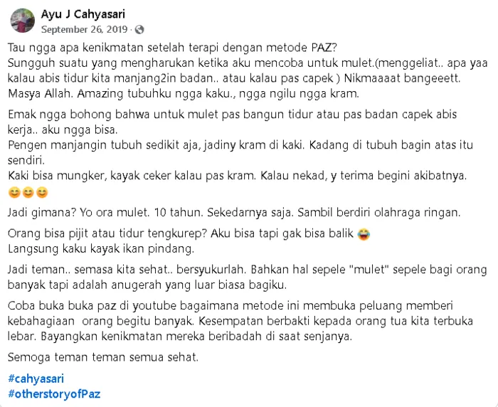 testimoni terapi paz miliary tuberculosis tb milier terapi tb tulang