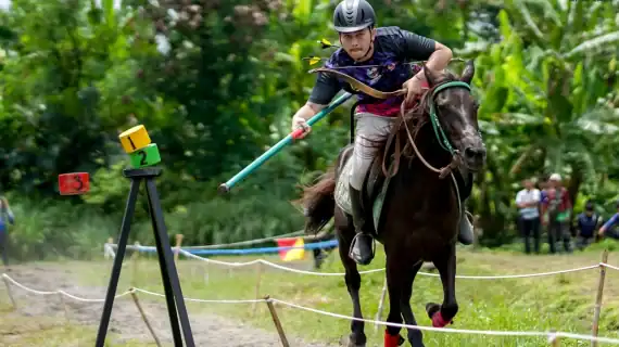 Lomba Memanah Berkuda di Ayub Camp Jadi Ajang Seleksi Nasional Jawa Tengah Menuju Kejurnas PORDASI
